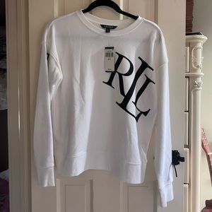 White Ralph Lauren long sleeve sweater